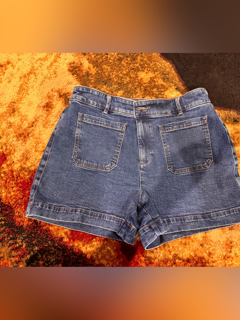 Loft Classic Denim Shorts - Blue